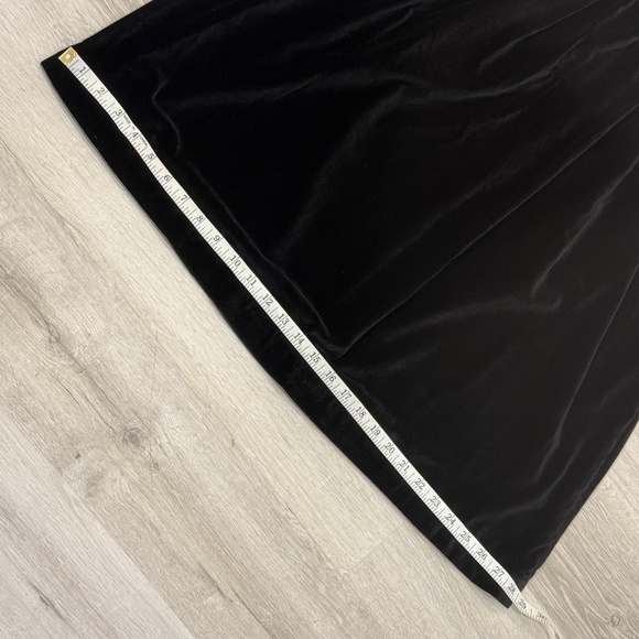 Lands End Canvas 1963 Black Velvet Holiday Dress Size 8 - Picture 14 of 16